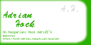 adrian hock business card